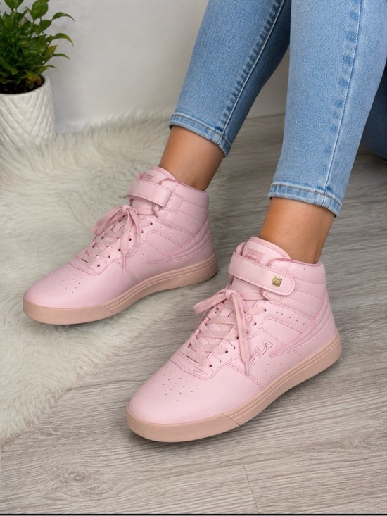 Fila Shoes - FILA Pink High Top Sneakers Women’s Size 10 Lace Up Hook & Loop Athletic Shoes